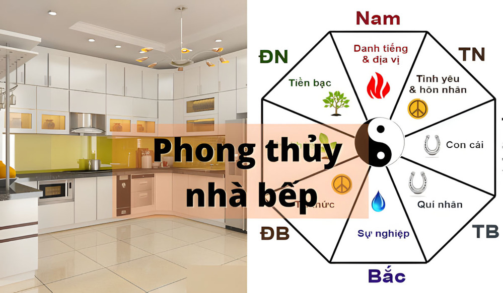 hướng phong thủy tủ bếp inox